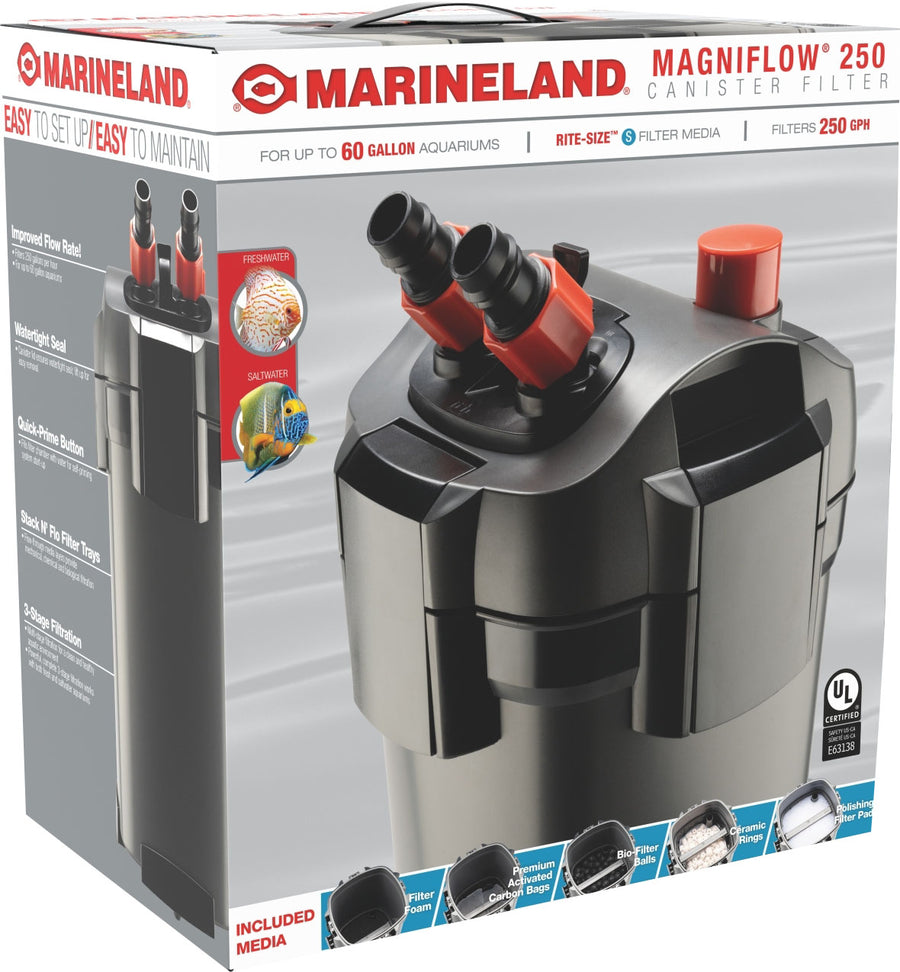 Marineland Magniflow 250 Canister Filter, 250 Gph - Canister Filters