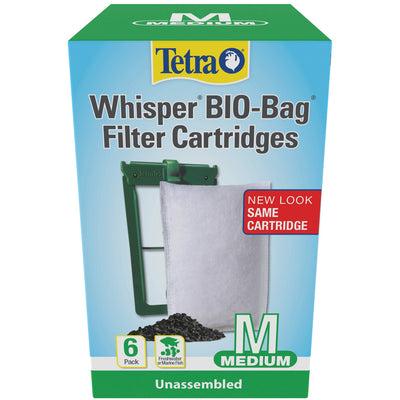 Tetra Whisper Unassembled Bio Bag Cartridge, md-6 pk - Filter Inserts