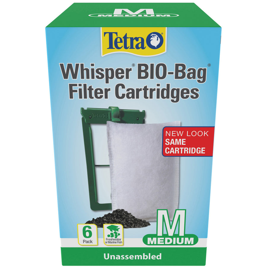 Tetra Whisper Unassembled Bio Bag Cartridge, md-6 pk - Filter Inserts