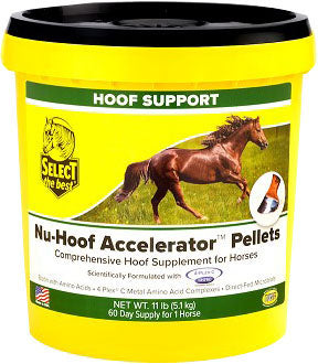 Select the Best Nu-Hoof Accelerator Pellets Hoof Support, 11 lb-60 Day