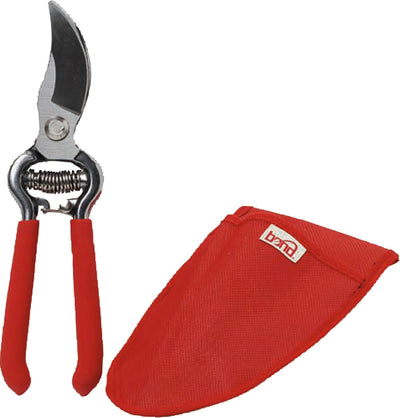 Bond Drop Forged Pruner W/Pouch, Red, 8 in - Bypass Pruners