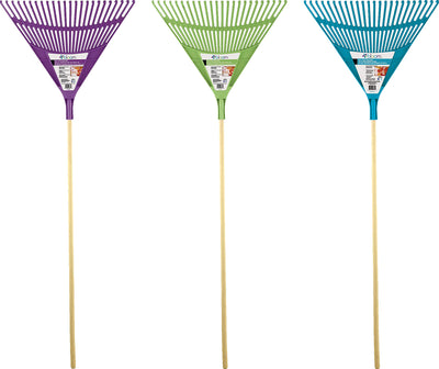 Bloom Poly Fan Rake, Assorted, 66x24 in - Leaf