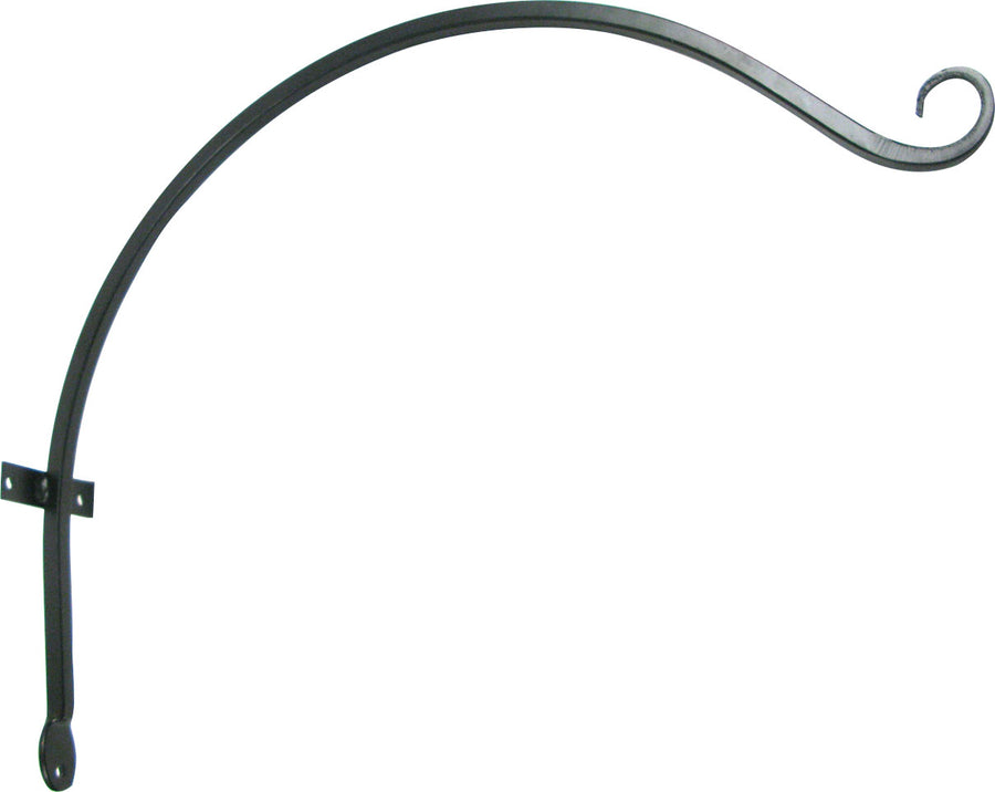 The Hookery Curved Hanger Upturn Hook, Black, 18 in - Mounting Accessories