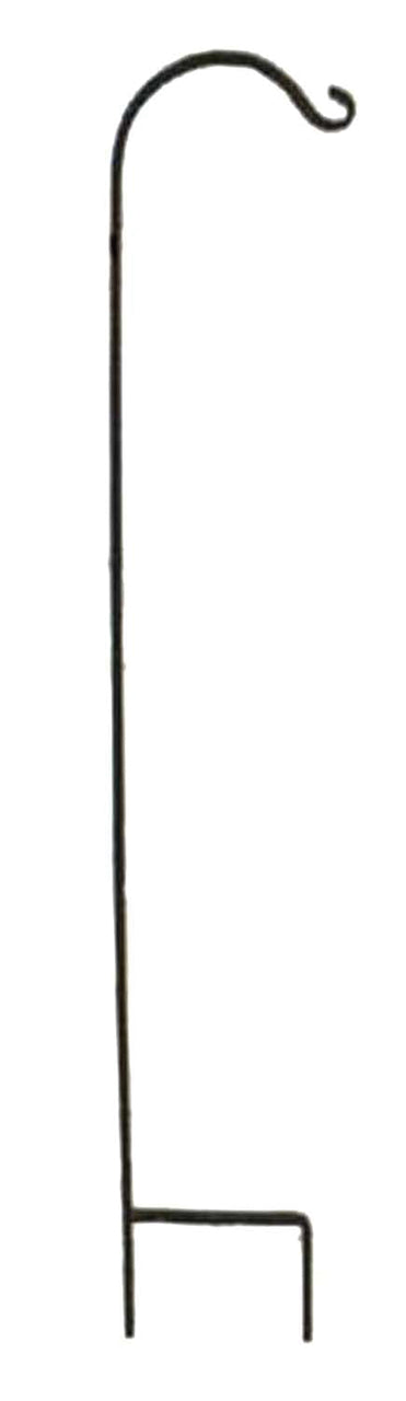 The Hookery Single Square Shepherd Hook, Black, 70 in - Hooks-Shepherd