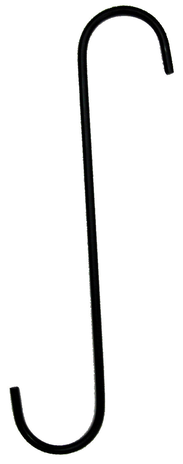 The Hookery Extension Hook, Black, 12 in - Hooks-Tree
