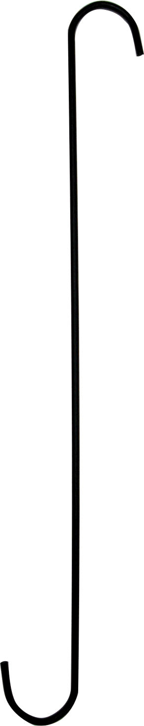 The Hookery Extension Hook, Black, 24 in - Hooks-Tree