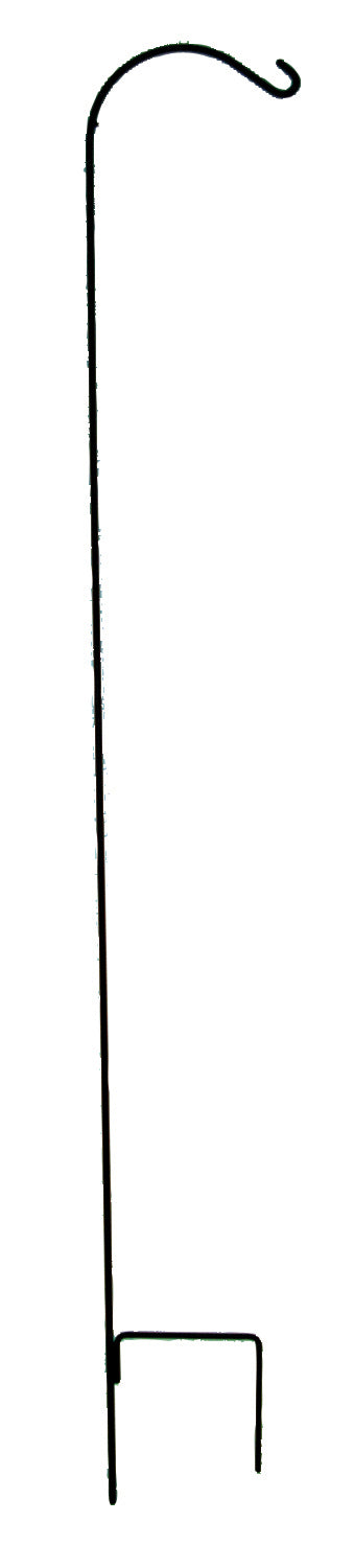 The Hookery Promo Single Shepherd Hook, Black, 84 in - Hooks-Shepherd