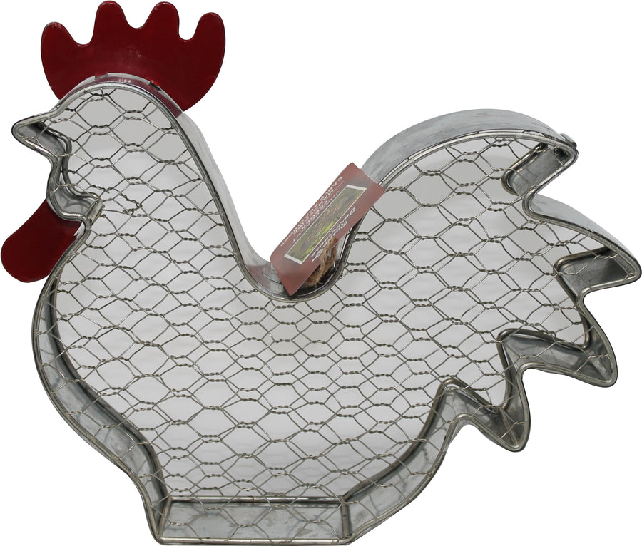 Audubon Rustic Farmhouse Wire Rooster Peanut Feeder - Peanut Feeders