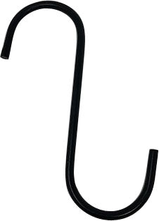 The Hookery Extension Hook, Black, 6 in - Hooks-Tree