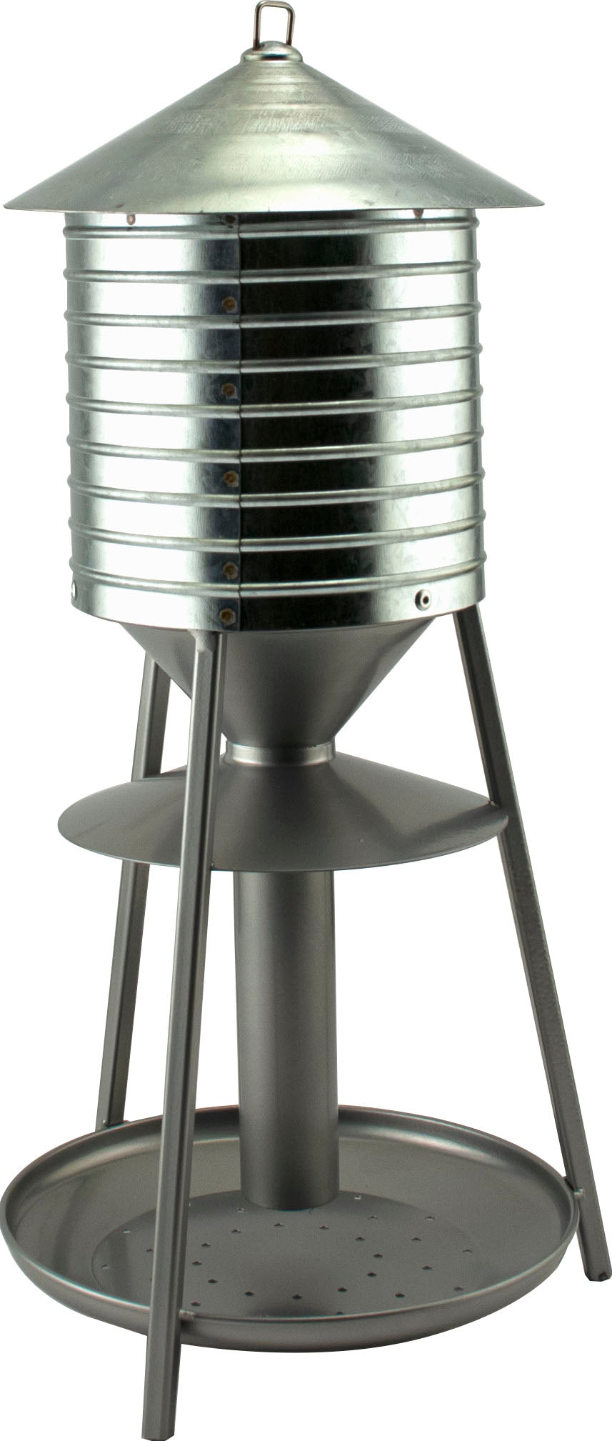Audubon Rustic Farmhouse Water Tower Feeder W/Seed Tray, Nickel, 2.5 lb - Novelty/Designer