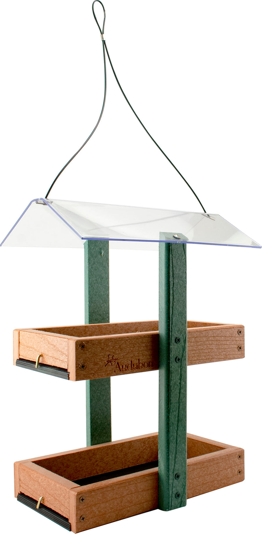 Audubon Going Green Double Platform Feeder, Natural/Green - Platform/Fly Thru Feeders