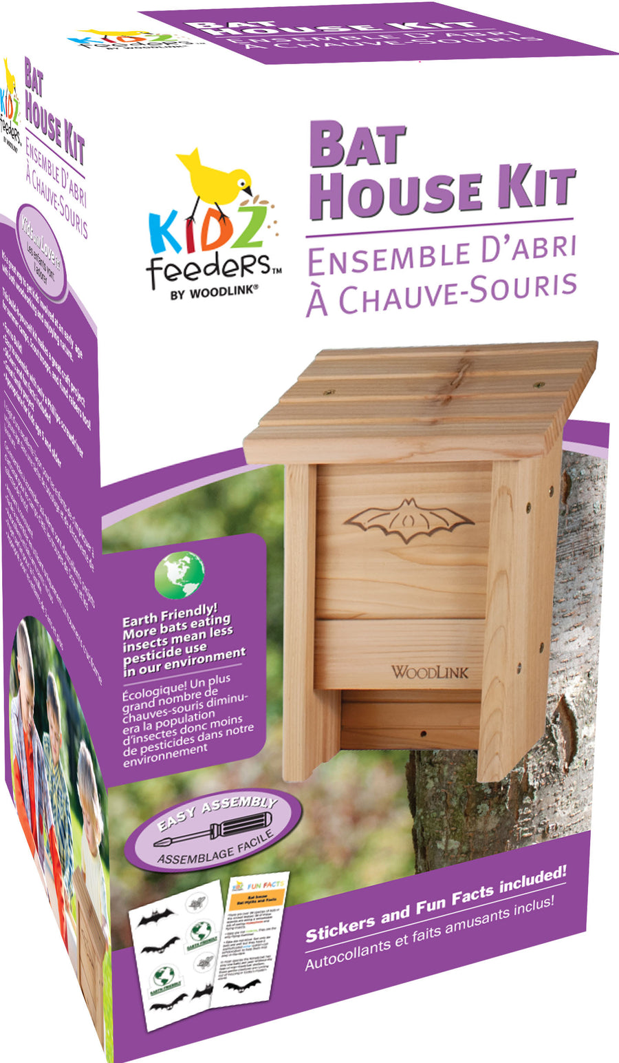 Audubon DIY Craft Kit Bat House, Natural - Houses-Bat