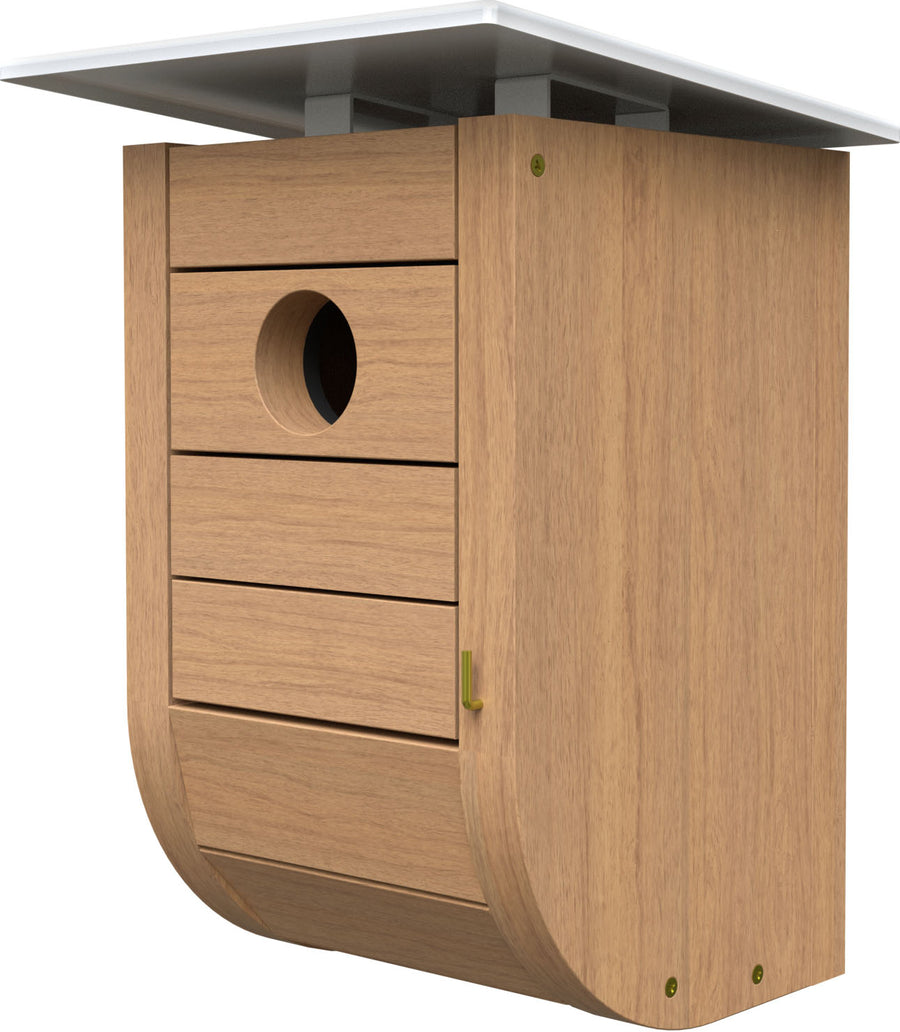 Nordic Habitat Modern Bluebird House, Natural - Houses-Bird