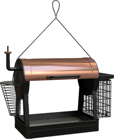 Audubon Smoker Grill Feeder, Black, 1 lb - Platform/Fly Thru Feeders