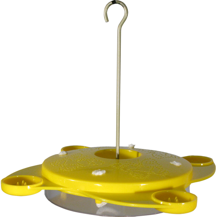 Audubon Butterfly Hanging Nectar Feeder, Yellow, 12 oz - Butterfly Feeders
