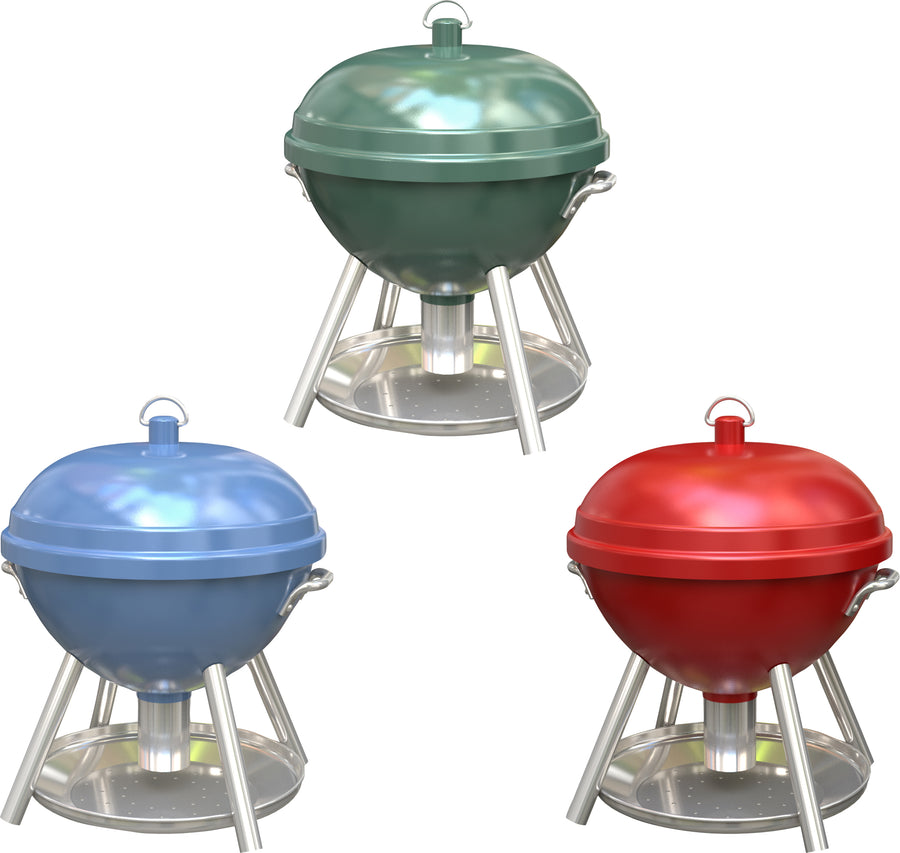 Wild Bird Lover's Kettle Grill Smoker Bird Feeder, Assorted, 2 lb Cap - Novelty/Designer