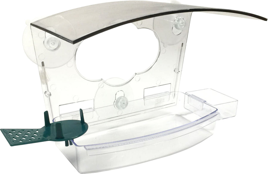 Audubon Mixed Treat Plastic Window Feeder, Clear, 1 lb - Window Feeders-Seed