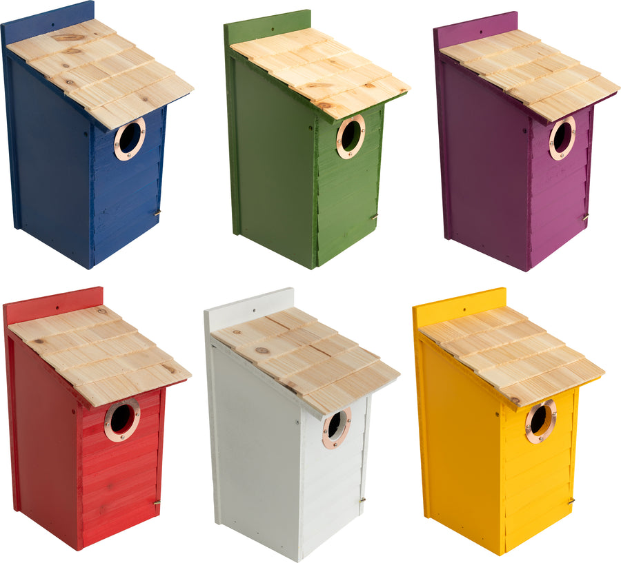 Audubon Lake & Cabin Woodland Bluebird Houses, Assorted - Houses-Bird