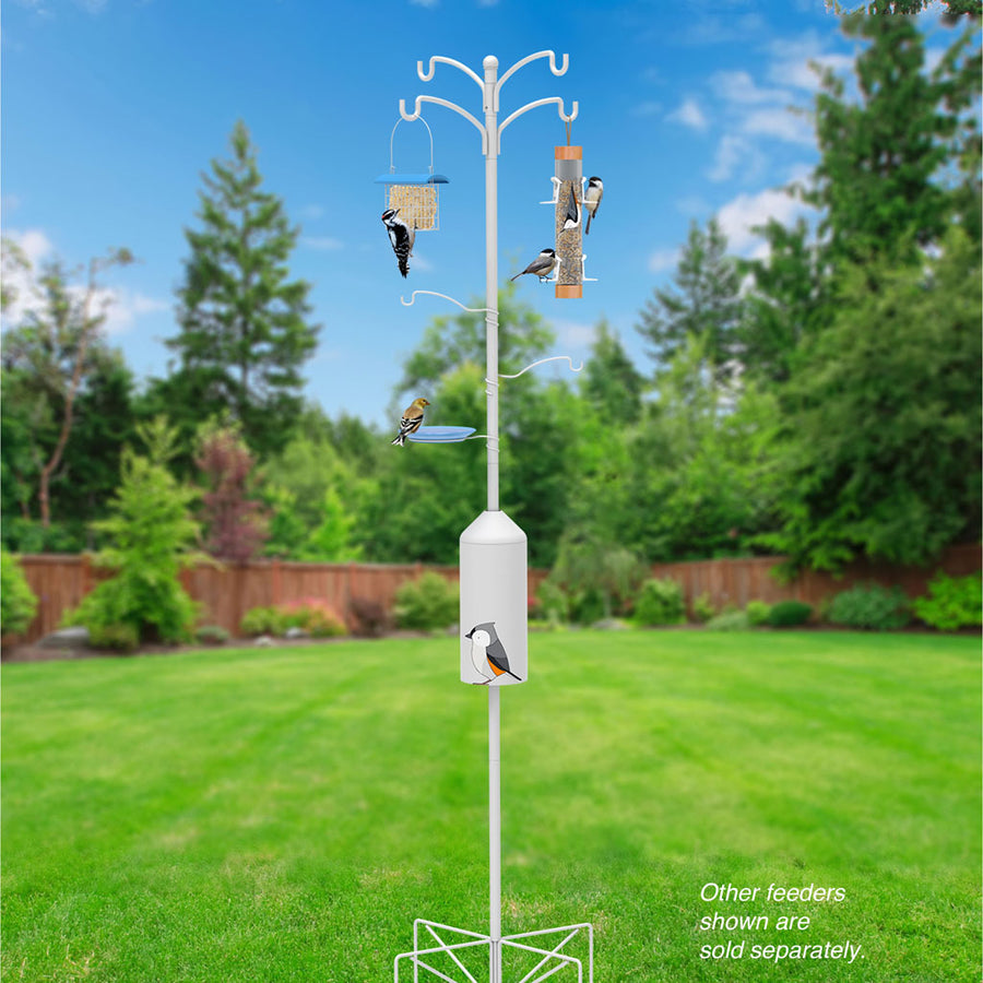 Audubon Limited Edition Eggpicnic Bird Feeding Station, White, 8 pc - Hooks-Shepherd