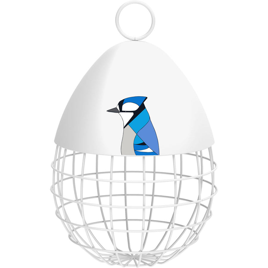 Audubon Limited Editon Eggpicnic Peanut and Suet Ball Fdr, White - Suet and Seed Cake Feeders