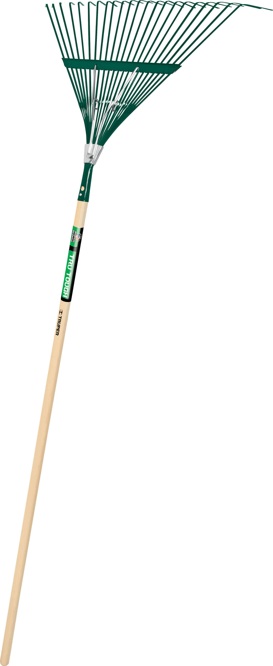 Tru Tough Steel Leaf Rake, Green, 48x22 in