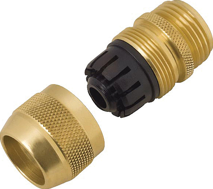 Melnor Metal Male Hose Repair, Brass, 5/8 in - Hose Parts and Accessories