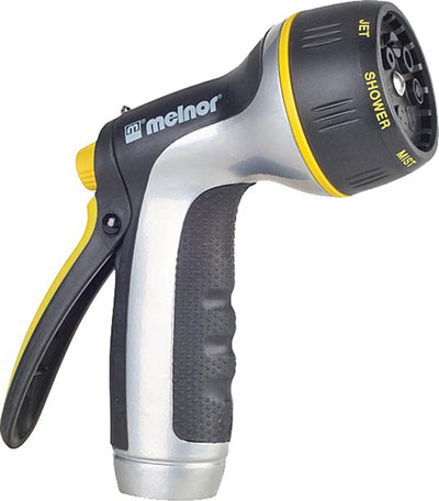 Melnor Aquaflo Titanium Metal 7-Pattern Nozzle, 6.3 in - Nozzles
