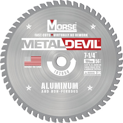Morse Metal Devil 102650 Circular Saw Blade