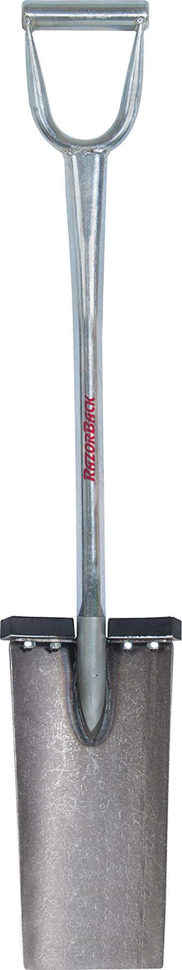 Razor-Back All Steel Spade D Handle, Red, 41.73 in - D Handle Square Point