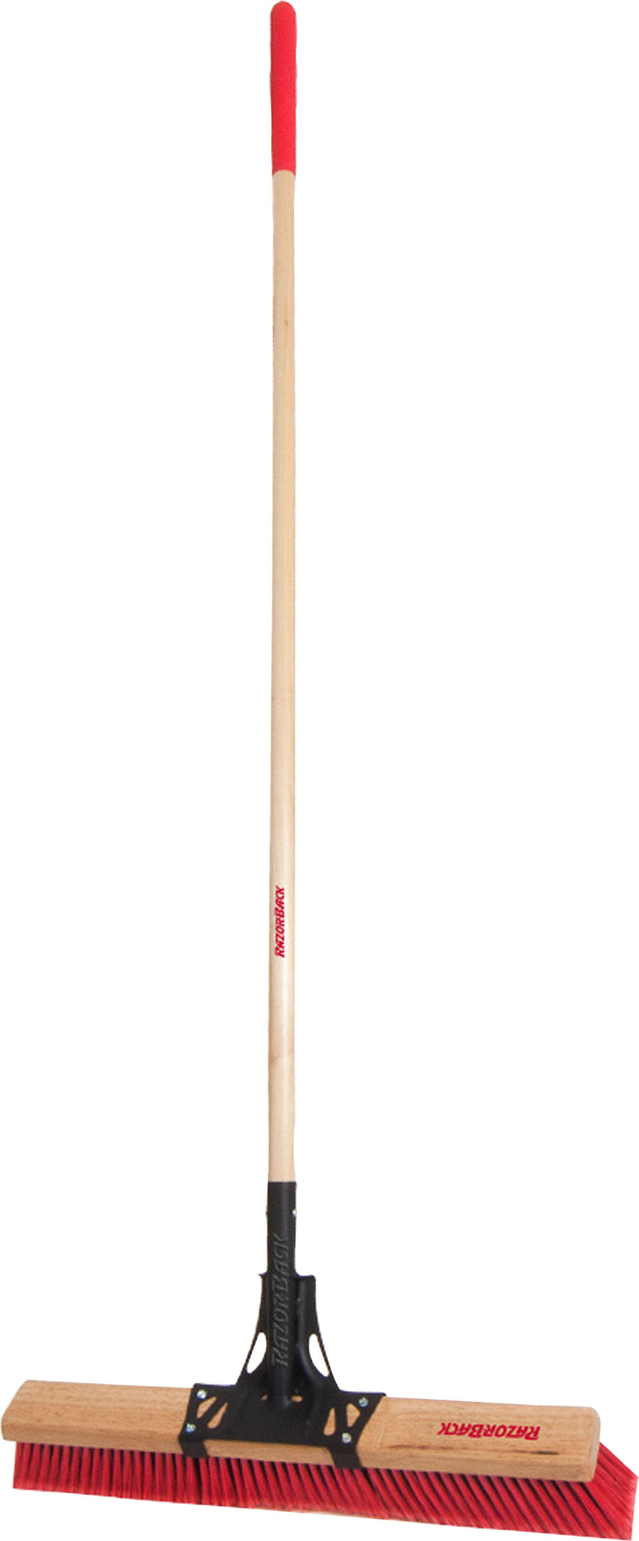Razor-Back Multi-Surface Push Broom, Red, 66x24 in