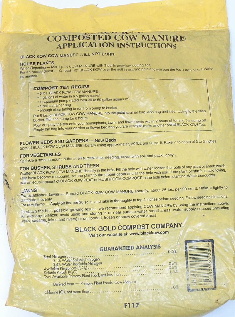 Black Kow Composted Cow Manure 1 cu. ft.