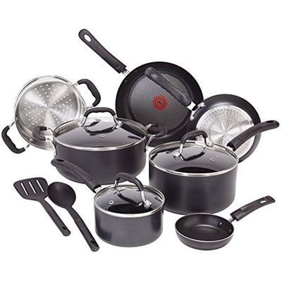 T-fal C515SC Professional Total Nonstick Thermo-Spot Heat Indicator Induction Base Cookware Set