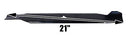USA Mower Blades (2 AYP498BP High Lift Blade Fits AYP Craftsman Husqvarna 127843 134149 127843 138498 532127843 Length 21 in. Width 2 1/4 in. Thickness .150 in. Center Hole 5 PT ST 42 in. Deck