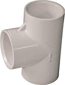 LASCO 401010CPRMC Pipe Tee, 1 in, Slip, PVC, SCH 40 Schedule