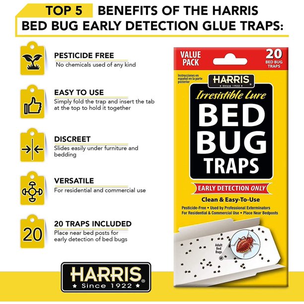 Harris Bed Bug Traps - Parent 20-Pack