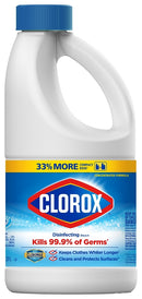 Clorox Disinfecting Bleach, Regular (Concentrated Formula) - 43 Ounce Bottle