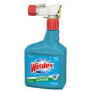 Windex Outdoor Window, Glass, & Patio Cleaner with Hose Attachment, 32 fl oz - Pack of 2 (Packaging May vary)