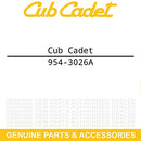 CUB CADET 954-3026A Spindle Pulley Deck V-Belt 391 38 363 36 337 328 32 8