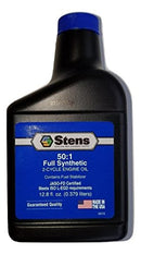 Stens 770-698 50:1 Full Synthetic 2-Cycle Engine Oil Mix 12.8 fl oz (12 Pack)