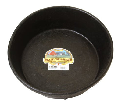 Little Giant Heavy Duty Rubber Tub Durable Rubber Feed Pan