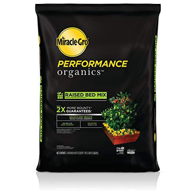 Miracle-Gro Performance Organics Raised Bed Mix - Organic and Natural Ingredients