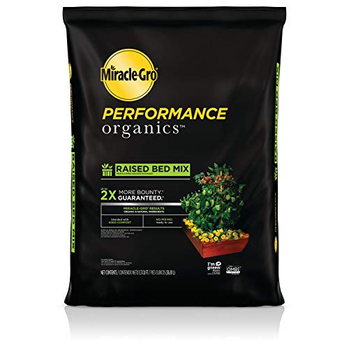 Miracle-Gro Performance Organics Raised Bed Mix - Organic and Natural Ingredients