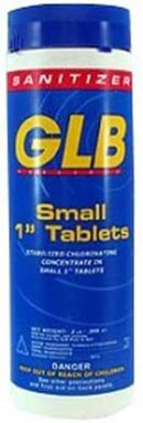 GLB 71250A 1-Inch Chlorine Sanitizing Tablets, 2-Pound, Small