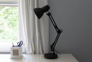 Boston Harbor TL-WK-134E-BK-3L Swing Arm Adjustable Desk Lamp, 60 W, A19, Black