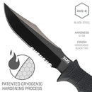 SOG Seal Pup Elite Tactical Fixed Blade- Survival and Hunting Knife with Sheath, 4.75 Inch Combat Knife Blade (E37T-K)