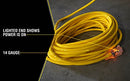 Yellow Jacket GIDDS-283431 2888 Contractor Extension Cord with Lighted Ends, 100 Foot, Ft