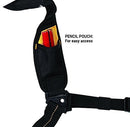 Custom Leathercraft DEWALT DG5617 20-Pocket Pro Framer's Combo Apron Tool Belt and Yoke-style Suspenders Black