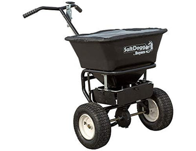 SaltDogg WB101G Professional 100 lb Capacity Walk Behind Broadcast Salt Spreader