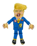 FUZZU Donald Trump Political Parody Novelty Durable Dog Chew Toy with Squeaker, Small 12"