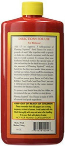 Cole's Flaming Squirrel Seed Sauce, Super Hot and Spicy Nutritional Birdseed Supplement Contains All-Natural 100% Food Grade Liquid Chili Pepper Soybean Oil Ingredients, 16 oz (Pack of 4)